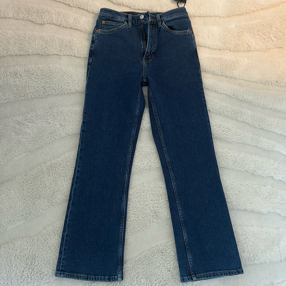 NWT Redone 70s crop bootcut in faded rider size 24